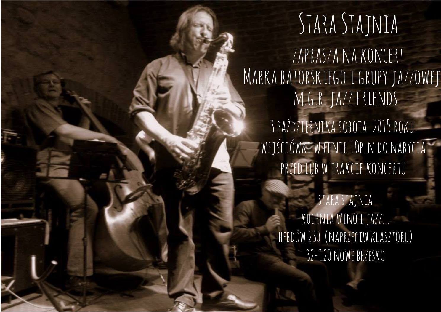 Wydarzenie muzyczne Marek Batorski w Starej Stajni